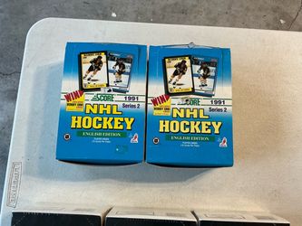 Unopened NHL Hockey Boxes 1991 Score and Proset