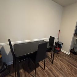 black table (4 seater) 