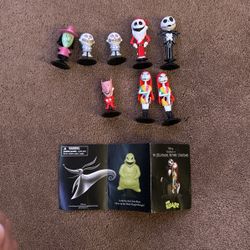 The Nightmare Before Christmas Chibi Snaps Mystery Figures Lot Of 8