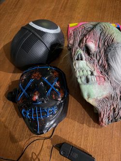 Halloween masks 10 each  zombie, squid game,purge