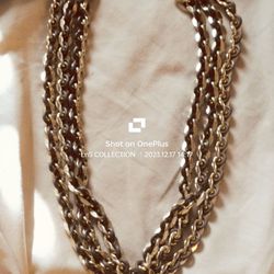 Vintage Sarah Coventry Signed Multi Strand Necklace