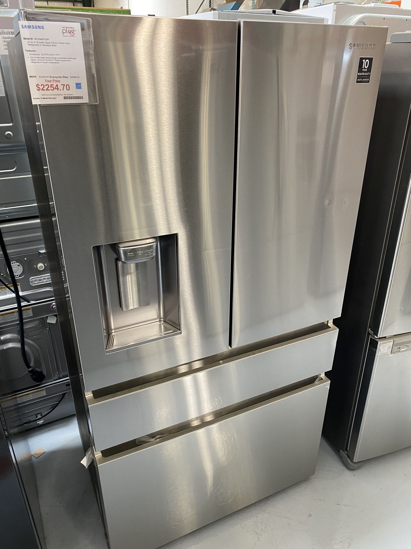 Samsung Stainless Steel 23 Cu. Ft. Counter Depth 4 Door...