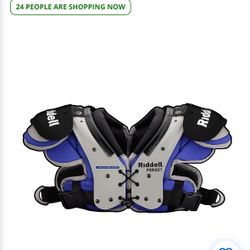 riddell football pads blue