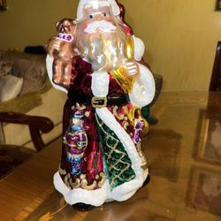 THOMAS PACCONI 2004 Christmas Santa Claus Blown Glass 30th Anniversary Vintage