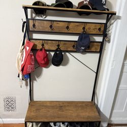 Entryway Coat Rack & Bench
