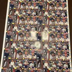 NASCAR Champions - Rare 4 Uncut Sheet Of The Press!