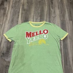 Green Retro Vintage Style Mello Yellow Graphic Tee Shirt