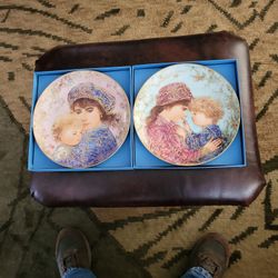 Two Vintage Knowles Plates 