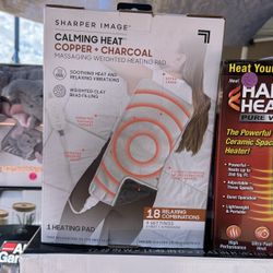 New Calming Heat Copper Charcoal Heating Pad, Gray, 12"x24"