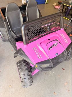 Pink Polaris RZR XP 900 kids ride on toy