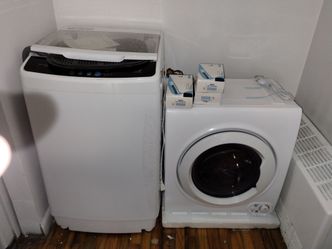 Washing machine with dryer