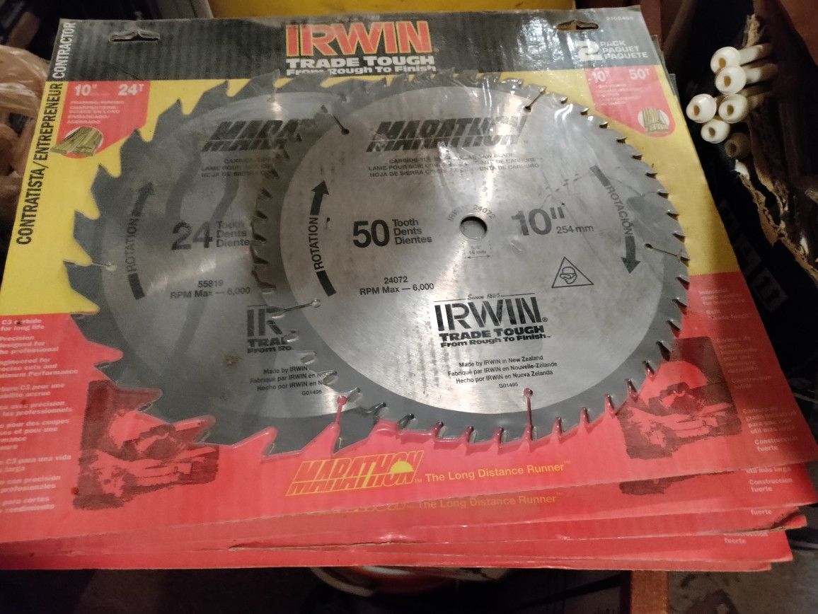 10 In Irwin Saw Blades