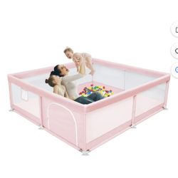 XL Pink Play Pen Baby