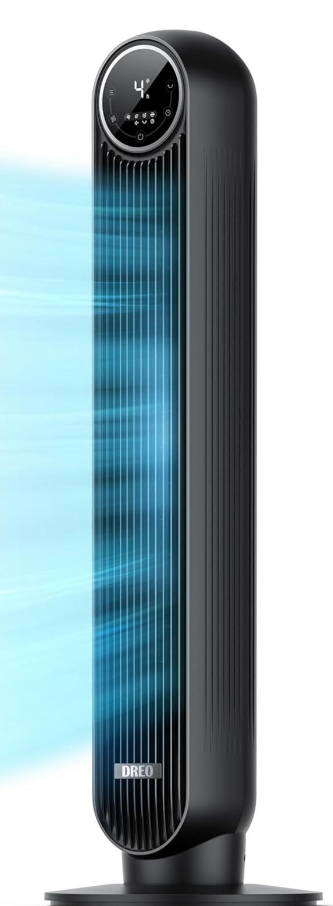 Dreo Black Tower fan With 4 Wind Speeds And 4 Modes Available For Immediate Sale