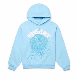 LIGHT BLUE SP5DER HOODIE