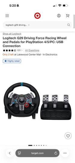 Logitech steering wheel