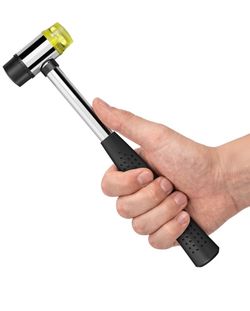 Small rubber mallet hammer