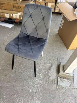 Dining chairs, modern kitchen dining chair set of 4, light gray