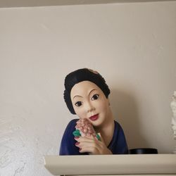 CHINESE LADY HEAD 1970'S, TAP ON THE CAR AND SEE MY OTHER OFFERS 