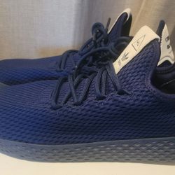 Pre-owned Men's Size 8.5 - adidas Pharrell x Tennis Hu Dark Navy Blue
