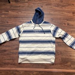 Supreme Striped Hooded Crewneck