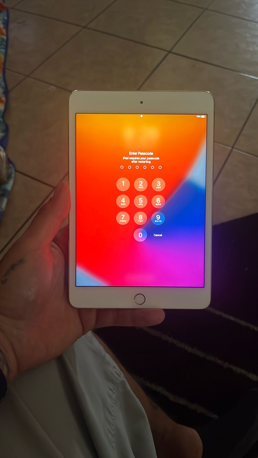 Locked Apple Tablet 