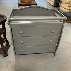New grey Changing Table Dresser (in store)