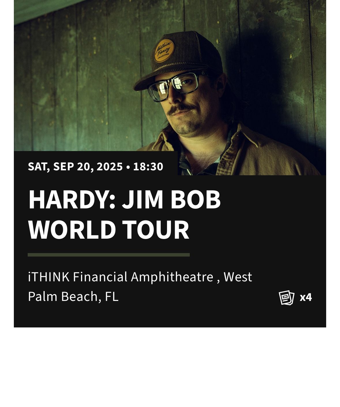 Hardy Concert Tickets