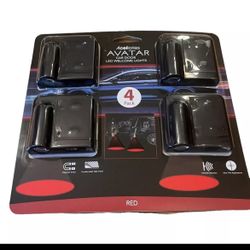 Acellories Avatar Car Door LED Welcome Lights 4 Pack Red - New Factory Sealed