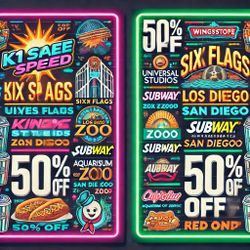 Discounted Admission: 50% Off Universal Studios, Six Flags, Zoo, & More