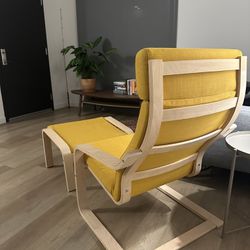 IKEA Poang chair And Ottoman Like New $50