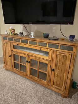 Solid oak buffet