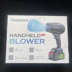 Electric Cordless Leaf Blower 300000RPM Handheld Leaf Blower 2 X 4.0Ah Batteries