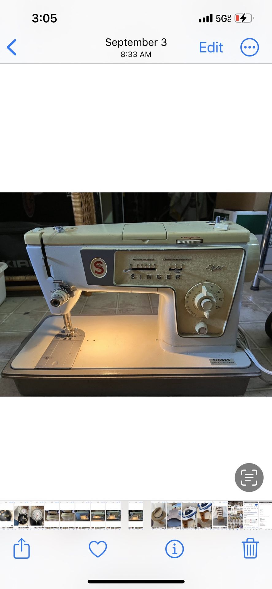 Vintage Singer Sewing Machine
