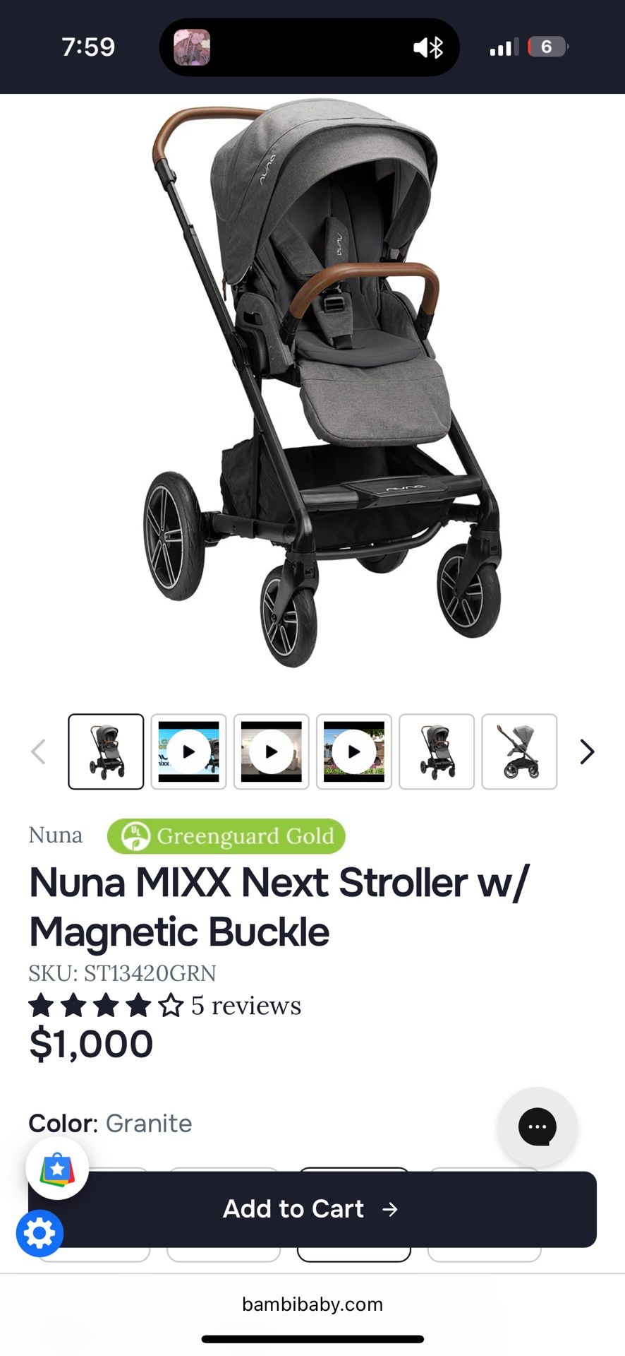 Nuna Stroller
