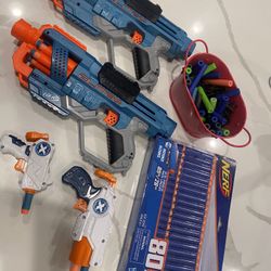 New! Nerf Gun Toy Set (x4 Toy Guns) Plus 100 Bullets