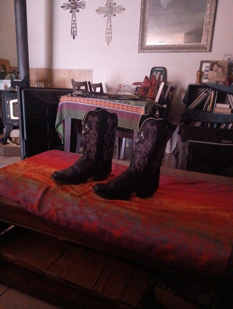 Justin Black Boots