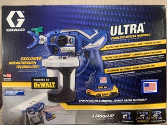 **DeWalt Graco Ultra** Cordless Airless Handheld Paint Sprayer