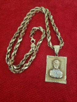 24" inch gold 10k rope chain necklace 