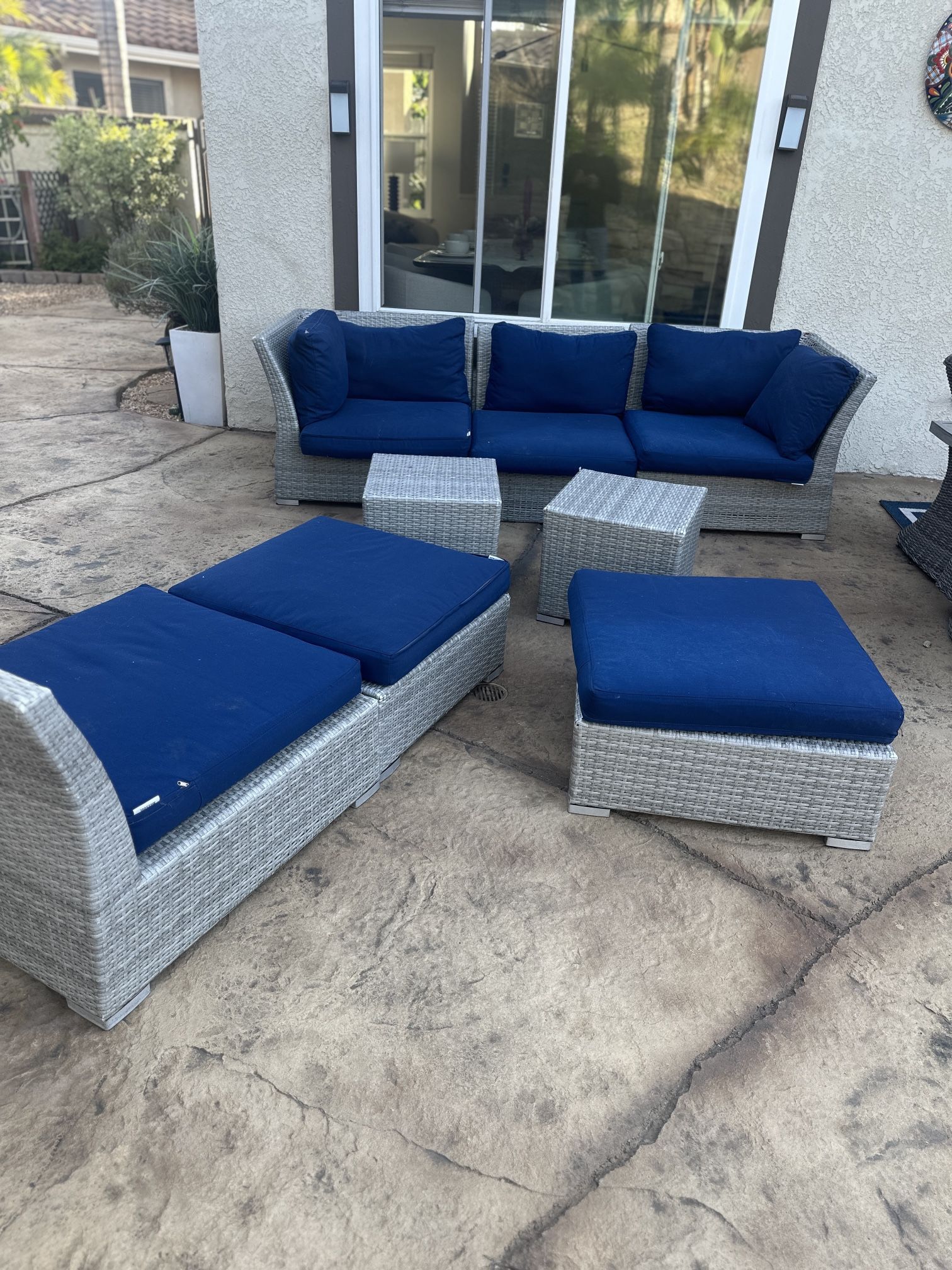 8 Pieces Outdoor Furniture Set