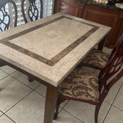 Large Dining Table With 4 Chairs