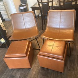 Accent Chairs And Storage Ottomans