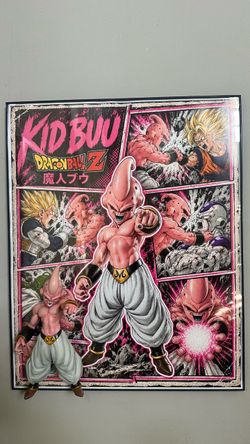 New Kid Buu 16x20 3-D Poster w/ Action Figure – Unique Anime Wall Art