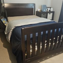 Sleigh Platform Bedframe (Full) & Dresser