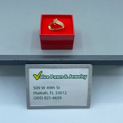 14k Yellow Gold Heart Pendant 