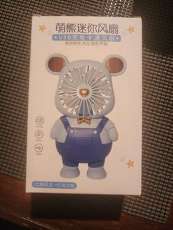 Bear Mini USB Fan New In Box