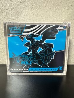 Pokemon Black Bolt Elite Trainer Box ETB - NEW & SEALED Acrylic Case