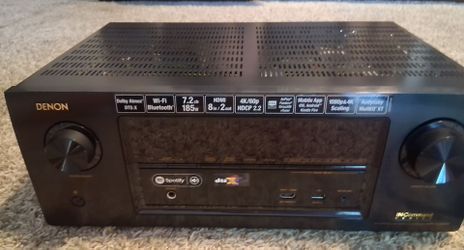 Denon AVR-X2300W 7.2 Channel Bluetooth Full 4K Ultra HD AV Receiver Home Audio Tuner w Remote