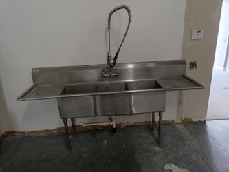 Atosa MRSA-3-D commercial stainless steel sink