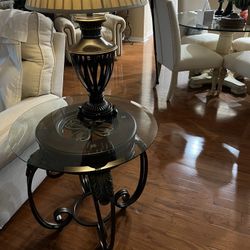 Two Living Room End Tables 